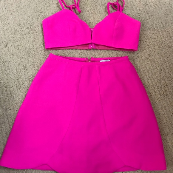 hot pink outfit set
